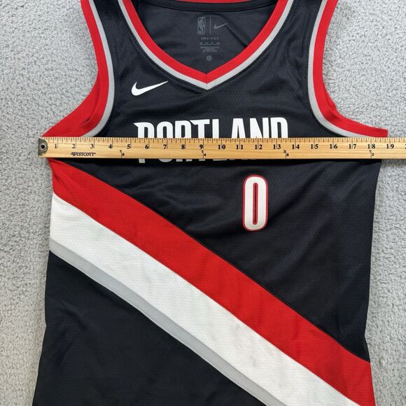 S Damian Lillard Portland Trailblazers Nike Swingman Dri Fit Jersey Size S - Picture 5 of 10